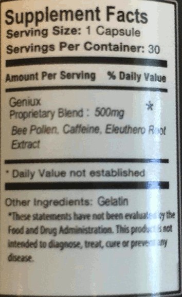 geniux ingredients