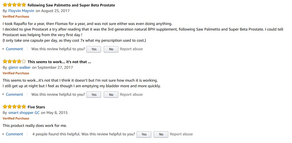 Prostacet reviews