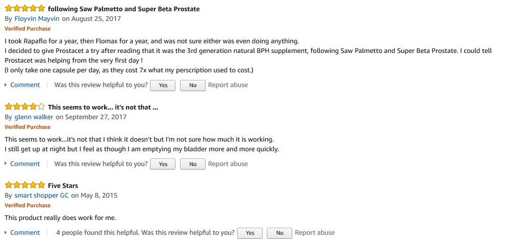 Prostacet reviews