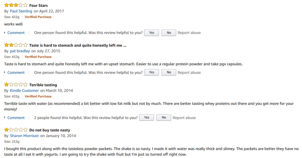 Webber Naturals PGX Satisfast reviews