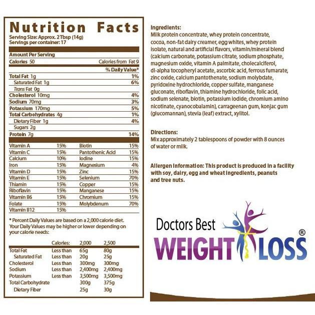 doctor's best ingredients label