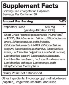 Douglas Labs Multi-Probiotic ingredients