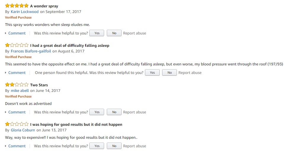 Marz Sleep Spray reviews