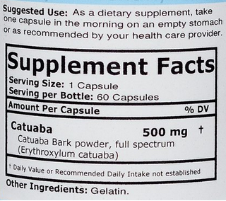 Catuaba Male Enhancement ingredients