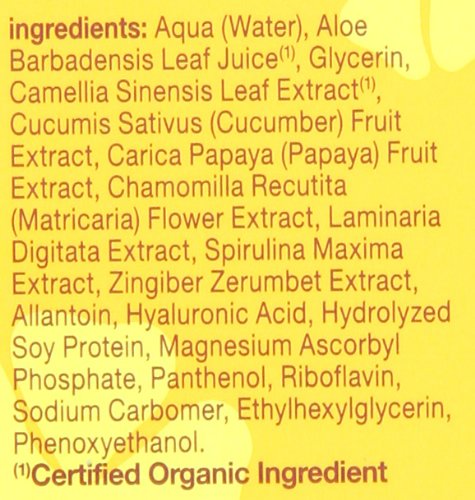 Hawaiian Eye Gel ingredients