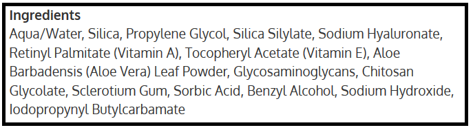 Roloxin Lift ingredients