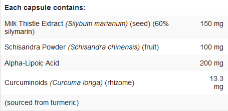 Webber Naturals Milk Thistle ingredients