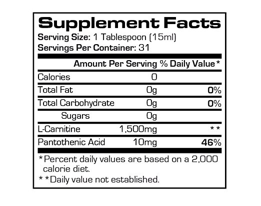 Pro Supps L-Carnitine ingredients