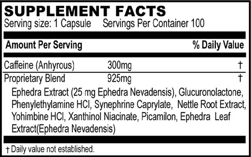 Yellow Bullet ingredients