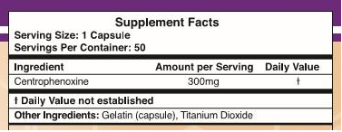 Centrophenoxine ingredients