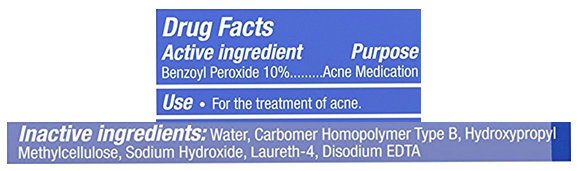 Persa-Gel 10 ingredients