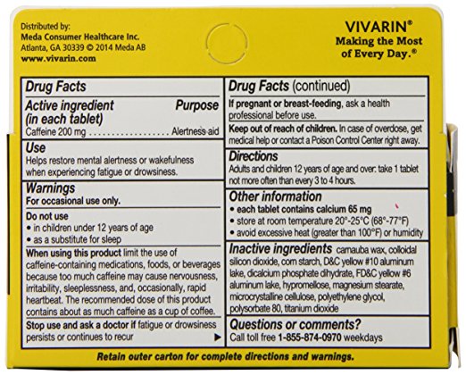 Vivarin ingredients