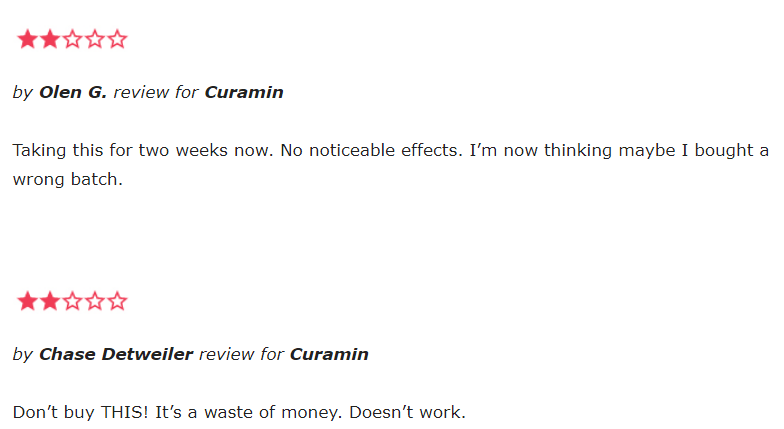 Curamin reviews