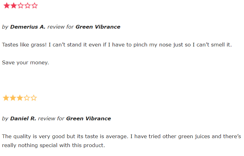 Green Vibrance reviews