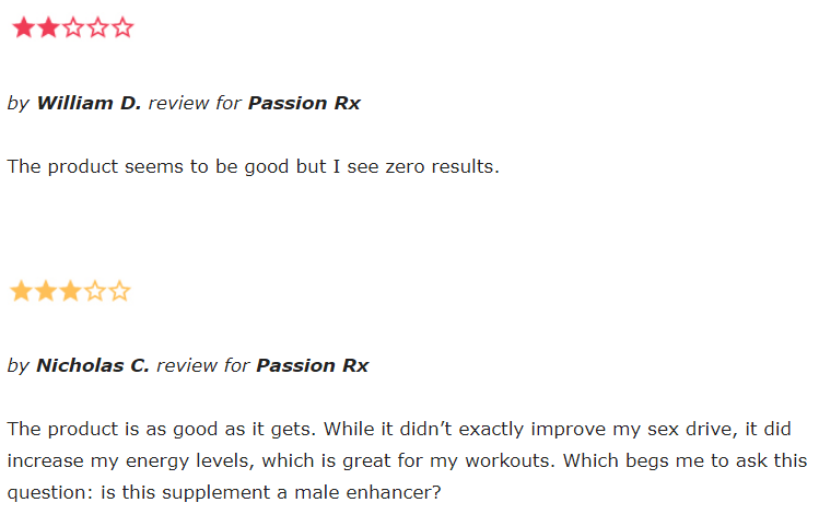 Passion Rx reviews