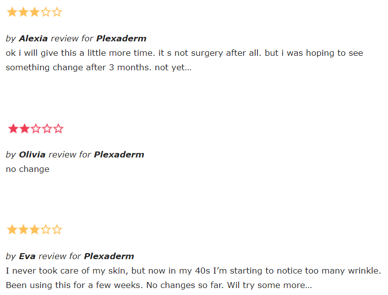 Plexaderm reviews