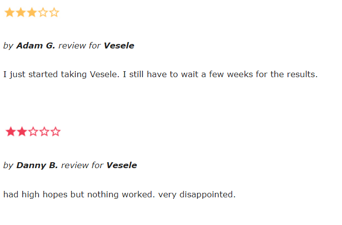 Vesele reviews