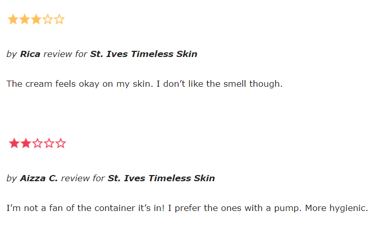 st ives timeless skin reviews