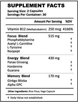 Lumonol ingredients