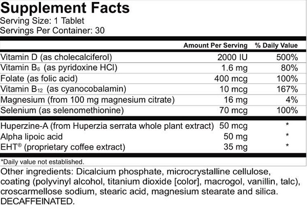 Nerium EHT ingredients