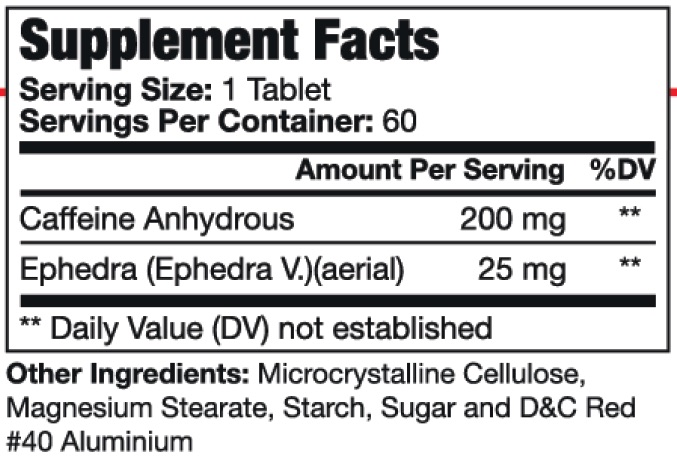 EPH-25 ingredients
